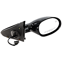 Passenger Side Mirror, Power Adjust, Heated, Paintable, Non-Folding, No Signal Light, No Blind Spot Feature, No Memory, No Puddle Light, No Auto-Dimming