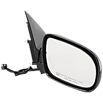 Passenger Side Mirror, Power, Manual Folding, Heated, Paintable, No Signal Light, No Memory, No Puddle Light, No Auto-Dimming, No Blind Spot Feature