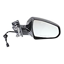 Passenger Side Mirror, Power, Manual Folding, Heated, Paintable, Without Signal Light, Without memory, Without Puddle Light, Without Auto-Dimming, Without Blind Spot Feature