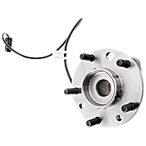 Front, Driver or Passenger Side Wheel Hub, 4-Wheel Abs, 4WD, 5 Lugs, With Bearing, With Sensor
