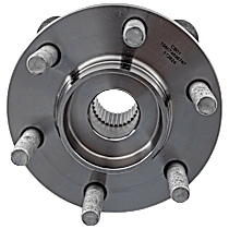 Wheel Hub, With Bearing, 6 x 4.5 in. Bolt Pattern