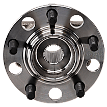 Rear, Driver or Passenger Side Wheel Hub, AWD, 5 Lugs, With Bearing