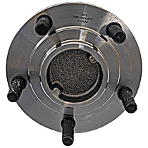 Rear, Driver or Passenger Side Wheel Hub, 4-Wheel ABS, FWD, 5 Lugs, With Bearing