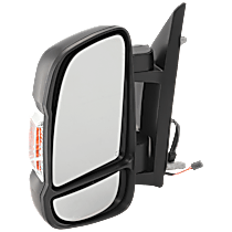 Driver Side Mirror, Power Adjust, Heated, Textured Black, Power Folding, In-housing Signal Light, No Blind Spot Feature, No Memory, No Puddle Light, No Auto-Dimming
