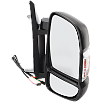 Passenger Side Mirror, Power Adjust, Heated, Textured Black, Power Folding, In-housing Signal Light, No Blind Spot Feature, No Memory, No Puddle Light, No Auto-Dimming