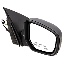 Passenger Side Mirror, Power Adjust, Non-Heated, Paintable, Manual Folding, No Signal Light, No Blind Spot Feature, No Memory, No Puddle Light, No Auto-Dimming