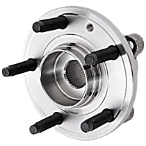 Front or Rear, Driver or Passenger Side Wheel Hub, 5 Lugs, With Bearing