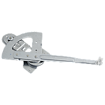 Front, Driver Side Manual Window Regulator, Hand-Crank Type