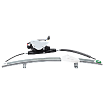 Front, Driver Side Power Window Regulator, With Motor