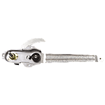 Front, Passenger Side Manual Window Regulator, Hand-Crank Type