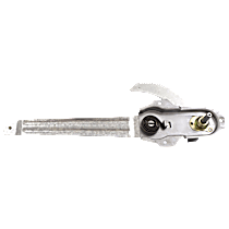 Front, Driver Side Manual Window Regulator, Hand-Crank Type
