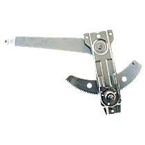 Front, Passenger Side Manual Window Regulator, Hand-Crank Type