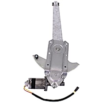 Front, Driver Side Power Window Regulator, With Motor