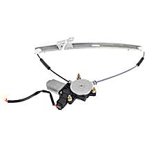 Front, Passenger Side Power Window Regulator, With Motor