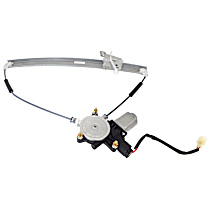 Front, Driver Side Power Window Regulator, With Motor