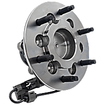 Front, Driver Side Wheel Hub, With Bearing, 6 x 5.5 in. Bolt Pattern