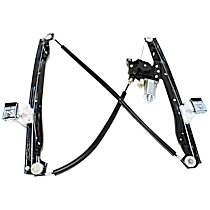 Front, Passenger Side Power Window Regulator, With Motor