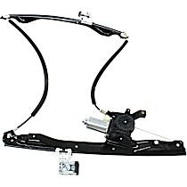 Front, Driver Side Power Window Regulator, With Motor