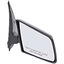 Passenger Side Mirror, Manual Adjust, Non-Heated, Textured Black, Manual Folding, No Signal Light, No Blind Spot Feature, No Memory, No Puddle Light, No Auto-Dimming