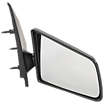 Passenger Side Mirror, Manual Adjust, Non-Heated, Textured Black, Manual Folding, No Signal Light, No Blind Spot Feature, No Memory, No Puddle Light, No Auto-Dimming