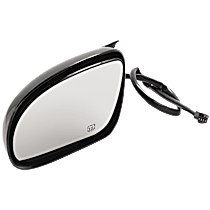Driver Side Mirror, Power, Manual Folding, Heated, Paintable, Without Signal Light, Without memory, Without Puddle Light, Without Auto-Dimming, Without Blind Spot Feature