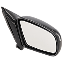 Passenger Side Mirror, Manual Adjust, Manual Folding, Non-Heated, Paintable, No Signal Light, No Memory, No Puddle Light, No Auto-Dimming, No Blind Spot Feature