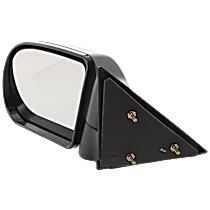 Driver Side Mirror, Manual Adjust, Non-Heated, Textured Black, Manual Folding, No Signal Light, No Blind Spot Feature, No Memory, No Puddle Light, No Auto-Dimming