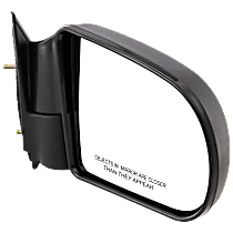 Passenger Side Mirror, Manual Adjust, Non-Heated, Textured Black, Manual Folding, No Signal Light, No Blind Spot Feature, No Memory, No Puddle Light, No Auto-Dimming