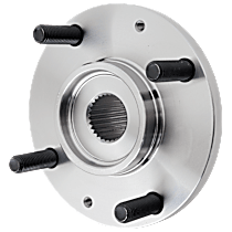 Front, Driver or Passenger Side Wheel Hub, 4 Lugs, Without Bearing