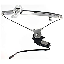 Sedan Front, Passenger Side Power Window Regulator, With Motor