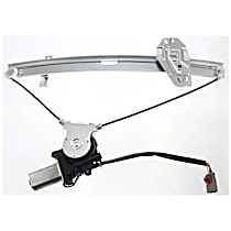 Sedan Front, Driver Side Power Window Regulator, With Motor