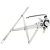 Front, Driver Side Power Window Regulator, With Motor