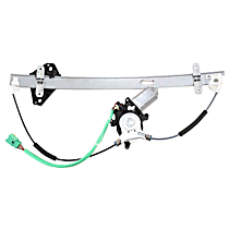 Front, Driver Side Power Window Regulator, With Motor