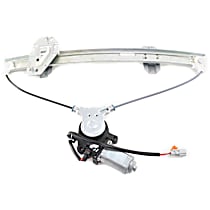 Sedan Front, Passenger Side Power Window Regulator, With Motor