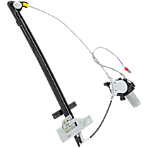 Rear, Driver Side Power Window Regulator, With Motor