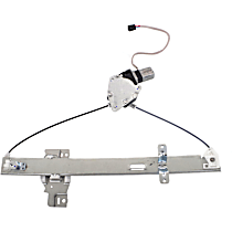 Rear, Passenger Side Power Window Regulator, With Motor