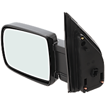 Driver Side Mirror, Power, Manual Folding, Heated, Paintable, Without Signal Light, Without memory, Without Puddle Light, Without Auto-Dimming, Without Blind Spot Feature
