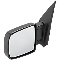 Driver Side Mirror, Manual Adjust, Manual Folding, Non-Heated, Paintable, Without Signal Light, Without memory, Without Puddle Light, Without Auto-Dimming, Without Blind Spot Feature
