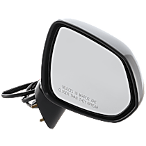 Passenger Side Mirror, Power, Manual Folding, Non-Heated, Paintable, No Signal Light, No Memory, No Puddle Light, No Auto-Dimming, No Blind Spot Feature