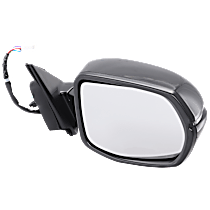 Passenger Side Mirror, Power, Manual Folding, Heated, Paintable, In-housing Signal Light, Without memory, Without Puddle Light, Without Auto-Dimming, Without Blind Spot Feature