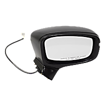 Passenger Side Mirror, For Models Without Side View Camera, Power Adjust, Non-Heated, Textured Black, Manual Folding, No Signal Light, No Blind Spot Feature, No Memory, No Puddle Light, No Auto-Dimming