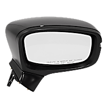 Passenger Side Mirror, For Models Without Side View Camera, Power Adjust, Heated, Paintable, Manual Folding, In-housing Signal Light, No Blind Spot Feature, No Memory, No Puddle Light, No Auto-Dimming