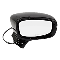 Passenger Side Mirror, Power Adjust, Heated, Paintable, Power Folding, In-housing Signal Light, No Blind Spot Feature, With Memory, No Puddle Light, No Auto-Dimming