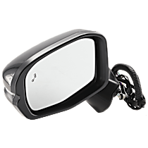 Driver Side, Mirror, Power, Heated, Manual Folding, Paintable, In-housing Signal Light, without Memory, without Puddle Light, without Auto-Dimming, with Blind Spot Glass