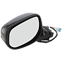 Driver Side Mirror, Power Adjust, Non-Heated, Paintable, Manual Folding, No Signal Light, No Blind Spot Feature, No Memory, No Puddle Light, No Auto-Dimming