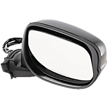 Passenger Side Mirror, Power Adjust, Non-Heated, Paintable, Manual Folding, No Signal Light, No Blind Spot Feature, No Memory, No Puddle Light, No Auto-Dimming