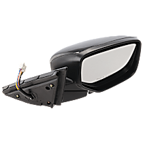 Passenger Side Mirror, Power, Manual Folding, Heated, Paintable, Without Signal Light, With memory, Without Puddle Light, Without Auto-Dimming, Without Blind Spot Feature, EX Model