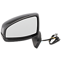 Driver Side Mirror, Power, Manual Folding, Non-Heated, Paintable, No Signal Light, No Memory, No Puddle Light, No Auto-Dimming, No Blind Spot Feature
