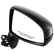 Passenger Side Mirror, Power, Manual Folding, Non-Heated, Paintable, No Signal Light, No Memory, No Puddle Light, No Auto-Dimming, No Blind Spot Feature