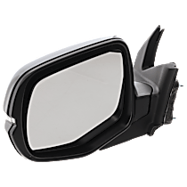 Driver Side Mirror, Power, Heated, Manual Folding, Paintable, In-housing Signal Light, With Memory, No Puddle Light, No Auto-Dimming, No Blind Spot Feature